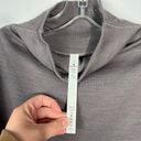 Lululemon Principal Dancer Lunar Rock Gray Mock Funnel Neck Long Sleeve Top 2 Photo 3