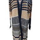 Stitch Fix Lety & Me  Yellow Gray Duster Cardigan Knit Sweater L NWT Photo 0