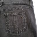 Rag and Bone  Size 26 MILA Mid Rise Cut Off Jean Shorts Black Distressed NEW Photo 2