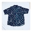 Structure ★ Vintage 90’s  Pattern Casual Button Down - Blue/White ★ Photo 14