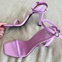 Marc Fisher Arthur Ankle Strap High Heel Sandal Patent Leather Size 7 Purple Photo 7