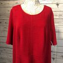 Lane Bryant NWT  Perfect Texture Fit & Flare Red Dress size 26-28 Photo 5