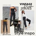 Bill Blass ❤️‍🔥Women’s Vintage  Mom Jeans with Pleats Black Size 14 Petite Photo 1