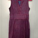 J. McLaughlin Lola Purple Printed Catalina Cloth Sleeveless Split Neck Dress M Photo 0