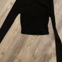 Revolve super down black corset cropped long sleeve Photo 1