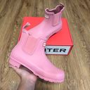 Hunter Pink Ankle Rain Boots Booties Shoes New Photo 0