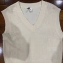 H&M White Knit Sweater Vest Photo 1