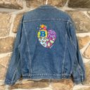 Brighton Y2K Blue Embroidered Patch Heart Denim  Jacket Photo 1