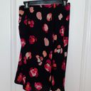 CAbi NWOT  Black & Pink Floral Scrunch Skirt Photo 3