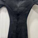 Naked Wardrobe  Black Snatched Ribbed Crewneck Long Sleeve Dress Size XS $68 Photo 6