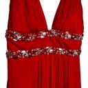 B Darlin  Red Halter Formal Maxi Dress Photo 2