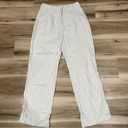 7 For All Mankind  Linen Blend Wide Leg Cropped Pants Women’s Medium Photo 0