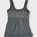 Lululemon  Elevate Tank Ambient Grey Petite Fleur Silver Spoon Tank Top Size 6 Photo 0