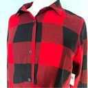 Old Navy NWT  Classic Shirt Buffalo Plaid Red Black Flannel Button Down Size L Photo 1