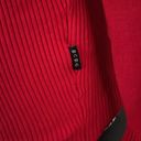 BCBGMAXAZRIA  Red Turtleneck Sweater Size Medium Photo 2