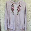 Coldwater Creek Cold water creek size medium pale pink embroidered hoodie boho western Photo 4