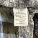 cj banks  3X-Large Sweater Long Sleeve Plaid Accent V-Neck Collared Stretch Gray Photo 7