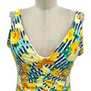 Skye Swimwear SKYE Primavera Yellow Floral Blue & White Striped One Piece Monokini Size Large Photo 2