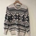 Ralph Lauren  Classic Fair Isle Knit Sweater in Cream/Black. Sz Medium Photo 1
