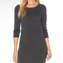 James Perse Standard  Gray Raglan Sweatshirt Dress Photo 0