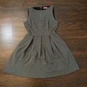 Isaac Mizrahi  gray ribbed a-line dress size 8 Photo 6