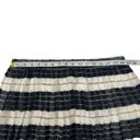 Harvé Benard Harve Benard Large Blue Line Stripe Hi Lo Striped Pleated Skirt Boho NWT Photo 5