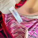 Cacique  Pink Orange Black Chevron Underwire Ruched Tankini long Swim Top 44D 44 Photo 10