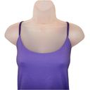 Coldwater Creek purple cami with velvet straps size L Photo 1