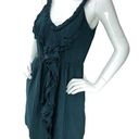 Rebecca Taylor  Womens Size 2 Dress Silk Ruffle Front Cocktail Sleeveless POCKETS Photo 0