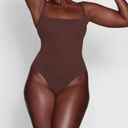 SKIMS NWT  Fits Everybody Square Neck Bodysuit Cocoa Brown Size M Photo 0