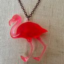 Flamingo Pink  pendant necklace Photo 2