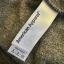 American Apparel  grey short sleeved cropped T shirt Photo 5