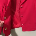 Tommy Hilfiger  3 Turn Clasp Cropped Blazer Red Size 6 Photo 4