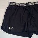 Under Armour  Shorts Womens Medium Black Loose Fit Heat Gear Athletic Activewear Photo 1