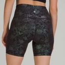 Lululemon Wunder Train High-Rise Short 8" *Foil Logo Flourish Black Iridescent Photo 1