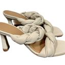 Twisted Flattered x Revolve River  Leather Heeled Sandals in Cream Photo 10