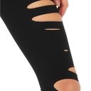 Alo Yoga  Black Ripped Warrior Legging Airbrush Fabric High Rise Gym Extra Small Photo 4