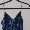 Line and Dot  Navy Blue Seymour Sequin Maxi Cocktail Dress Maxi LD3395 S New Photo 2