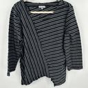 Habitat  Clothes To Live In Black Striped Blouse Size‎ Medium Photo 0