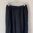 J.Jill  Black Linen Wide Leg Pants Size Medium    Photo 1