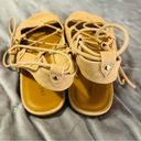 Indigo rd. Gadiva Lace Up Gladiator Sandal Flats Faux Suede Tan 8.5 M Photo 3