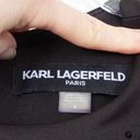 Karl Lagerfeld  Black Embellished Sleeveless Midi Sheath Dress Size 4 Photo 3