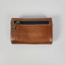 Patricia Nash Vintage  Cametti Womens Wallet Clutch Cognac Brown Leather Trifold Photo 5