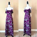 Charlotte Russe  | Plum Purple Floral Maxi Dress Sz M Photo 1