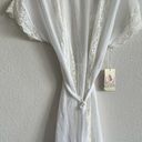 In Bloom NWT  By Jonquil White Lace Chiffon Robe Womens Small Photo 9