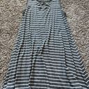Hem & Thread Gray Stripped Dress Photo 0