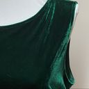 Soprano  Hunter Green Sleeveless Velvet Dress Photo 5