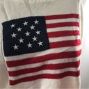 New American Flag Sweater Long Sleeve Patriotic Size L July 4th Pullover Knit Size M Photo 1