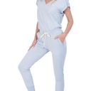 n:philanthropy NWT  Short Sleeve Cotton V-neck Jumpsuit Light Blue Medium Photo 86