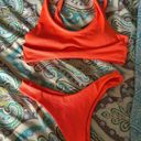 Orange Cutout Bikini Two Piece Size M Photo 0